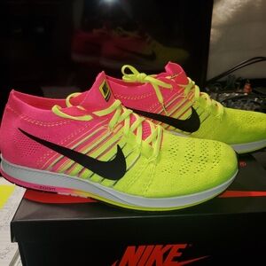 Nike Neon Pink and Yellow Running Shoes